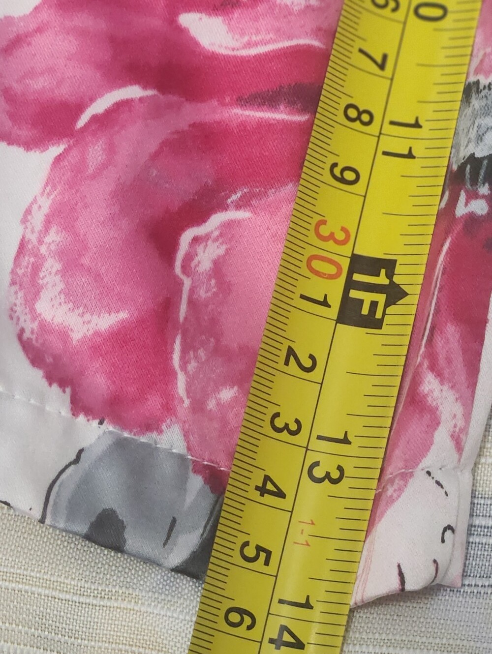 APT. 9 Satin Pajama Short Set Contrast Piping Romantic Floral M - Picture 12 of 16